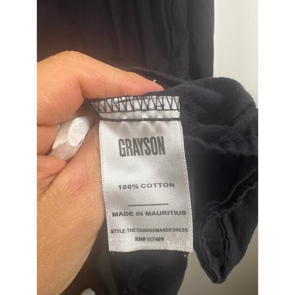 Grayson by Frank & Eileen The Changemaker Long Sleeve Shirt Dress 100% Cotton - Picture 4 of 6